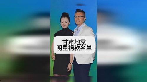 明星网红为甘肃地震捐款,明星网红助力捐款暖人心